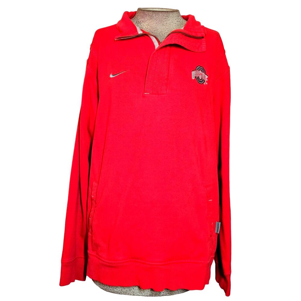 Nike Ohio State Quarter Zip Sweatshirt Size Medium